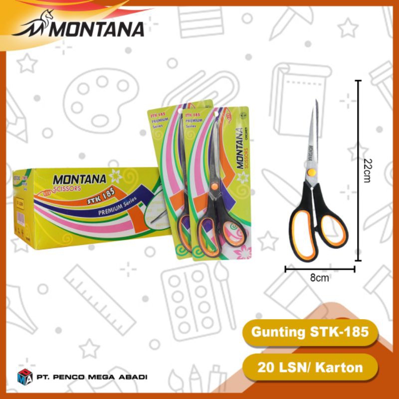 

gunting STK 185 Montana/gunting MONTANA besar