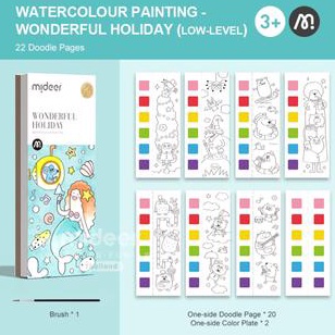 

Mideer Watercolour Painting Wonderful Holiday Seni Lukis Anak Cat Air ART U3Z3