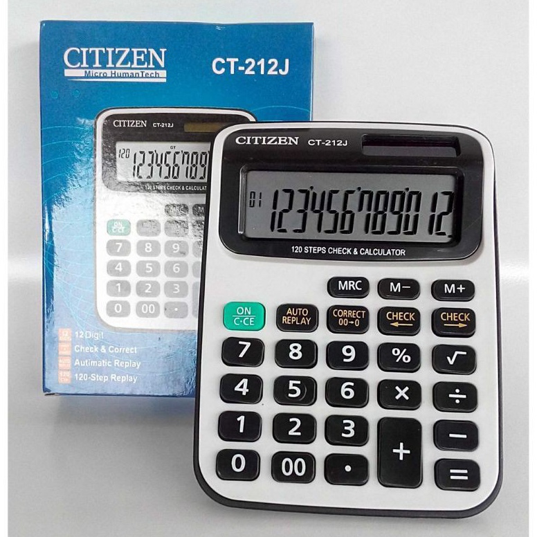 

KALKULATOR CITIZEN CT 212J KALKULATOR 12 DIGIT KALKULATOR MINI KALKULATOR POCKET ART F6X8