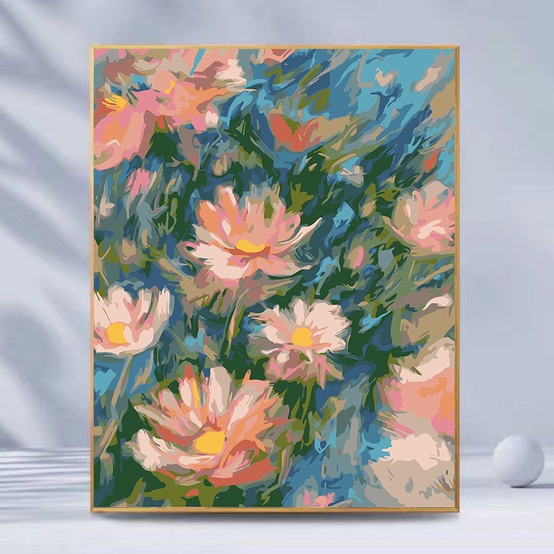 

diy canvas painting number karakter anime bunga alam 3X4 dan 4x5 ART I2P3