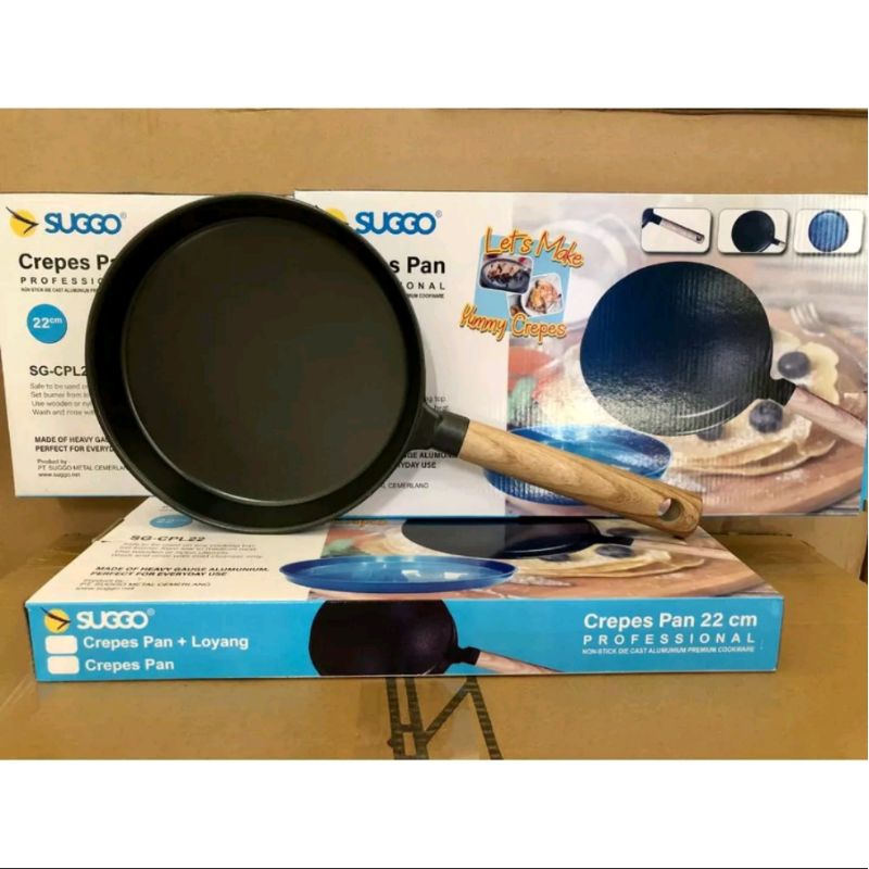 CREPES Pan Sugoo 22cm / Wajan Crepes Sugoo 22cm / Crepes Maker Pan 22cm