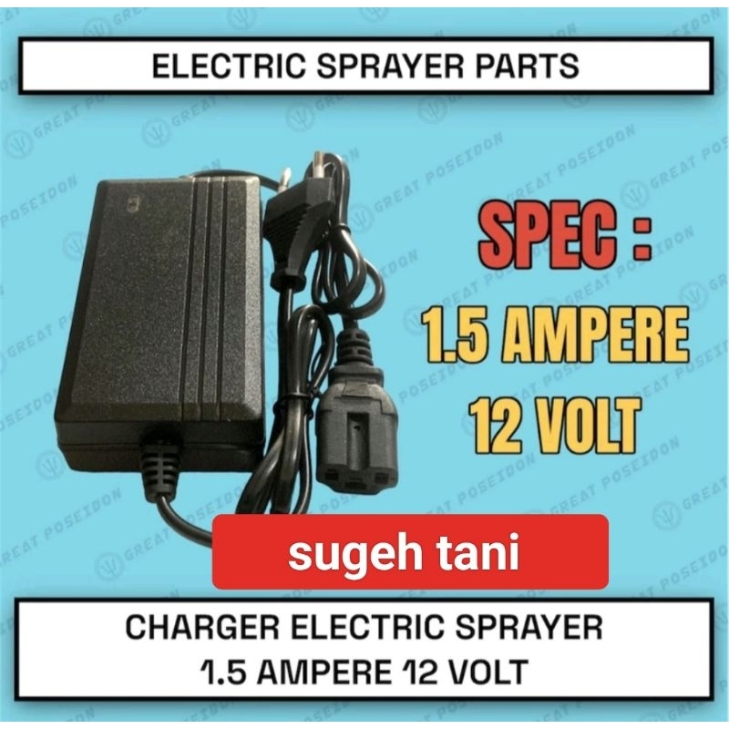 charger aki/baterai sprayer/tengki Elektrik CBA dll