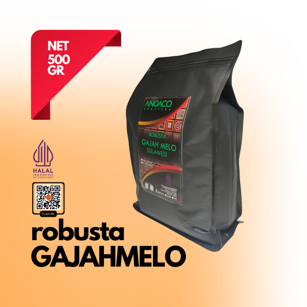 

ANOACO COFFEE ROASTERY KOPI ROBUSTA GAJAHMELO 500GR