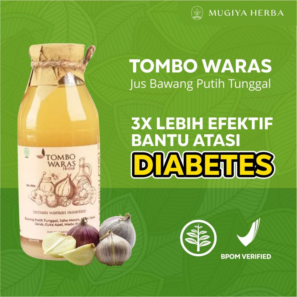 

TOMBO WARAS JUS BAWANG PUTIH TUNGGAL 100% ALAMI BPOM JAHE MERAH LEMON CUKA APEL MADU HUTAN