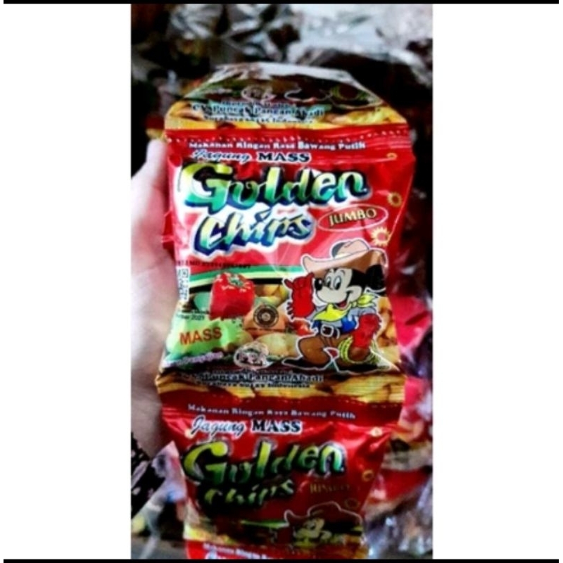 

Snack mass potato / golden chips 1 renteng isi 10 pcs