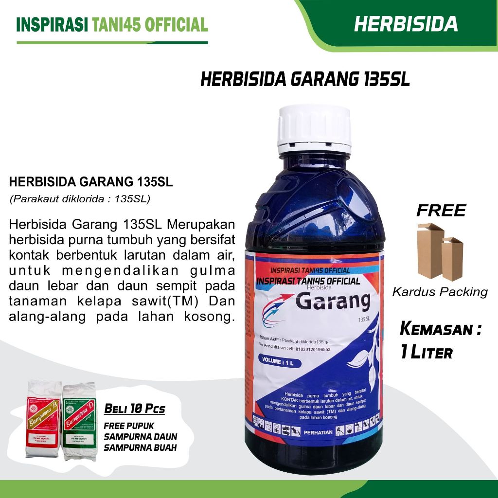 Garang 135SL Herbisida Pembasmi Rumput Liar/Herbisida Garang 135SL 1 liter