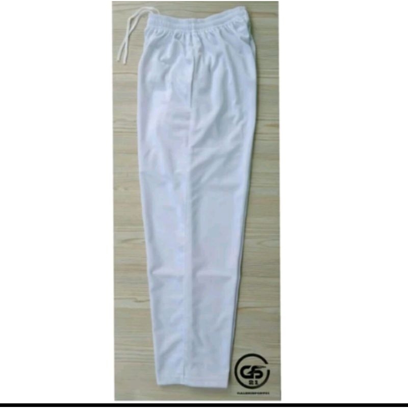 celana training putih polos polos pria/wanita