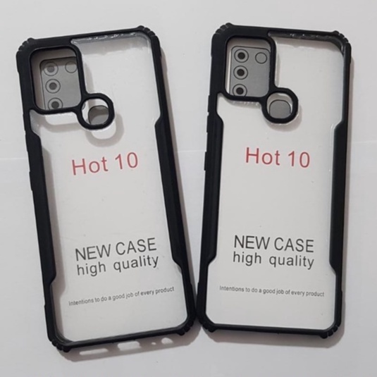 Case INFINIX HOT 10 Clear Cover Casing Handphone Silikon Soft Case Aesthetic Premium