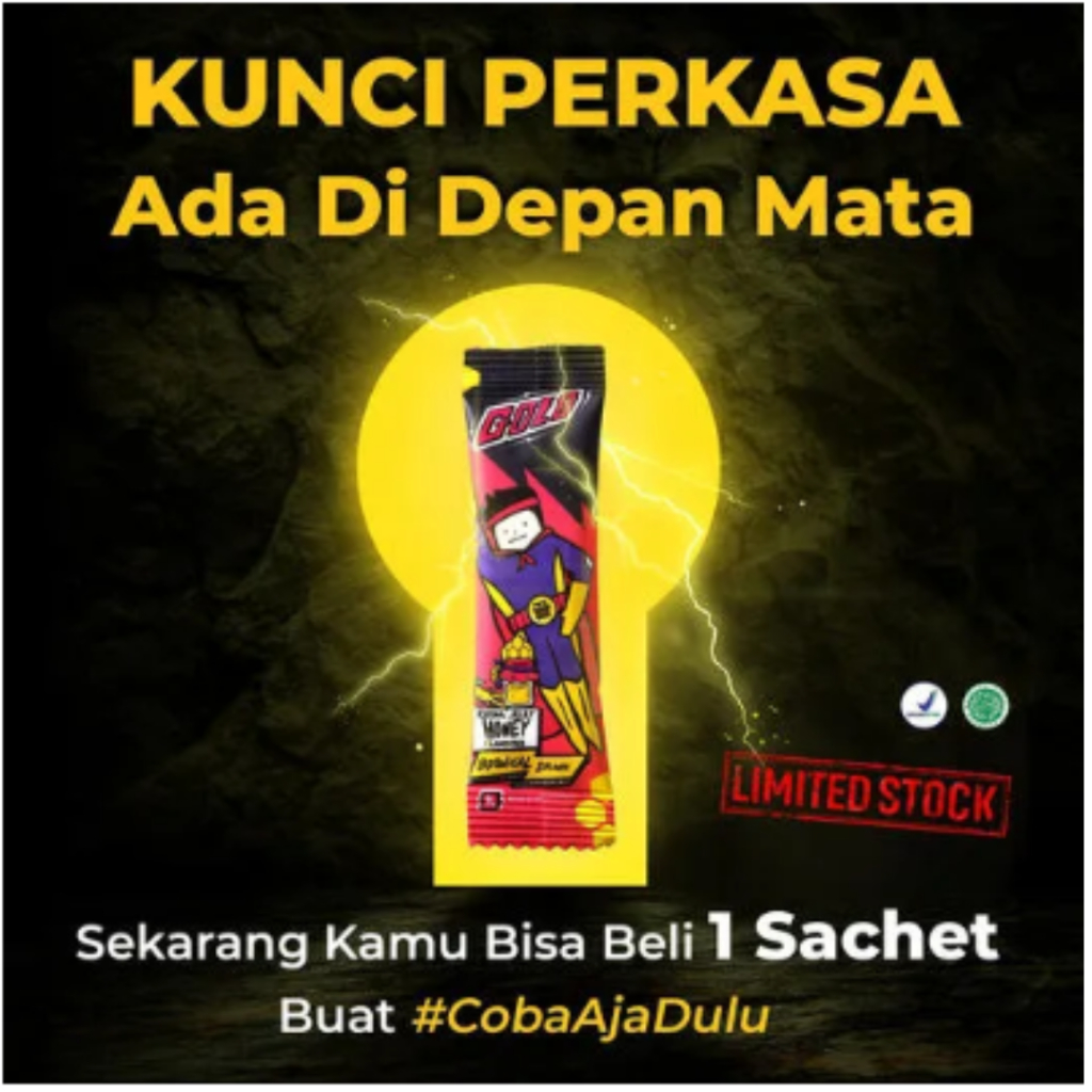 

GOLO Ginseng Suplemen Pria Herbal Original 1 Box 5 Sachet - 1 Sachet Golo minuman botanikal