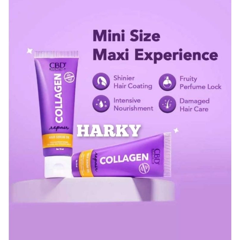CBD Collagen Repair Hair Serum oil 10ml satuan / CBD Colagen / CBD Hair Serum oil