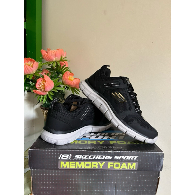 Termurah SKECHERS TRACK MEN'S FITNESS SHOES - BLACK | Sepatu Lari | Sepatu Skechers