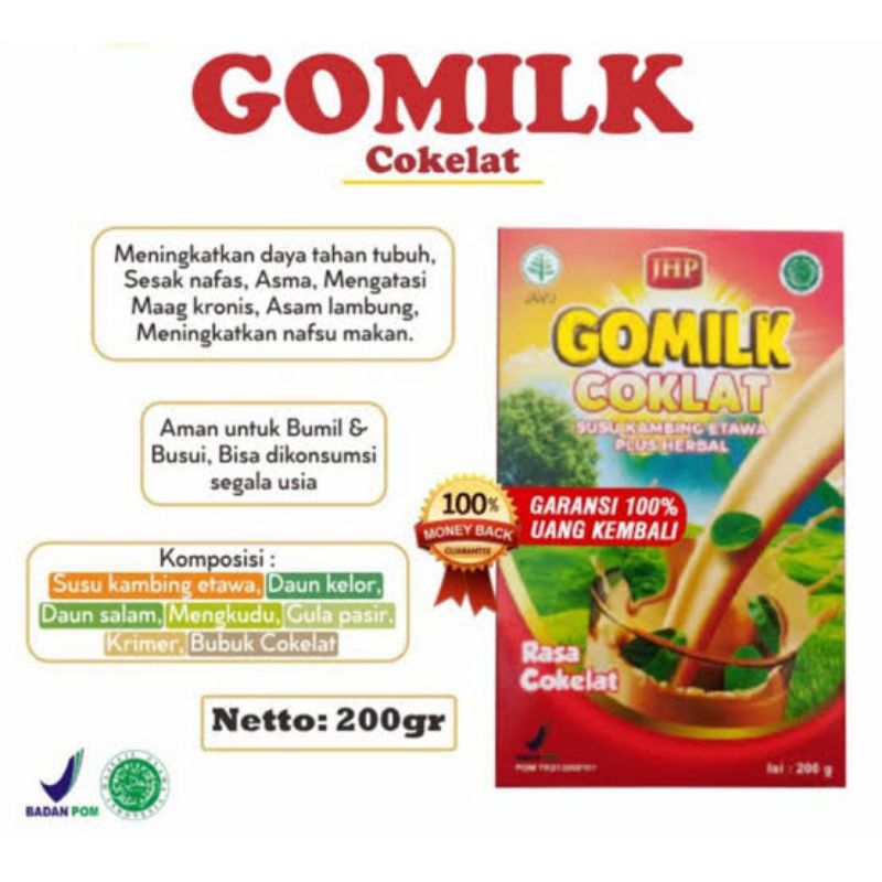 

Gomilk Susu Kambing Etawa Plus Herbal Paket reseller susu Gomilk JHP Bariklana