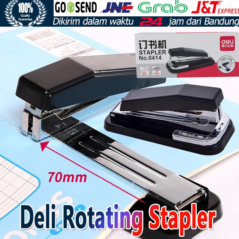 

DELI Stepler Rotatable 36 Hecter Steples Hekter Meja Putar Besar 3 Arah 246 266 25 Lembar ART O5R9