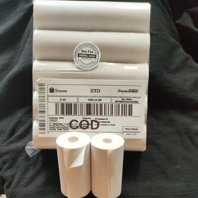 

Kertas Thermal Stiker Label 583mm Paket 1 Pcs Cocok Untuk Resi Pengiriman Dll ART G5Y2