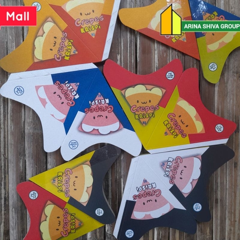 

100 LEMBAR KEMASAN CREPES MINI BAHAN DUPLEK PUTIH SUPER QUALITY | KERTAS KREPES CRISPY HIGH QUALITY | BOX LEKKER WAFFLE CROFFLE MURAH PRODUK TERBARU | TOKO KEMASAN ONLINE | TOKO ANEKA KEMASAN OFFICIAL | ARINA SHIVA GROUP | SHIVACORP 2057
