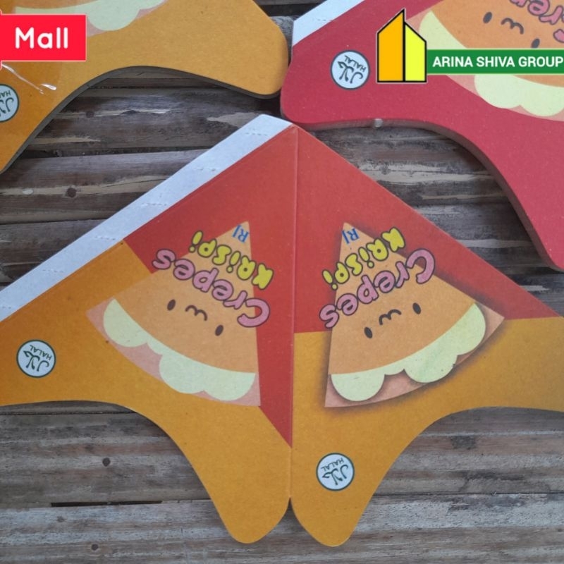 

100 LEMBAR KEMASAN CREPES MINI BAHAN DUPLEK PUTIH SUPER QUALITY | KERTAS KREPES CRISPY HIGH QUALITY | BOX LEKKER WAFFLE CROFFLE MURAH PRODUK TERBARU | TOKO KEMASAN ONLINE | TOKO ANEKA KEMASAN OFFICIAL | ARINA SHIVA GROUP | SHIVACORP 2066