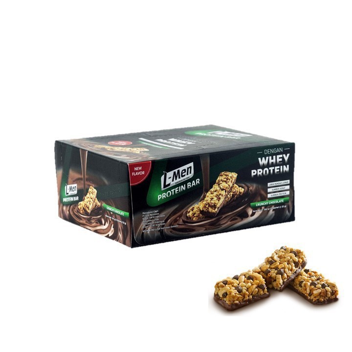 

RB L-Men Protein Bar Crunchy Chocolate 12 Sachet - Rendah Lemak Tinggi Protein