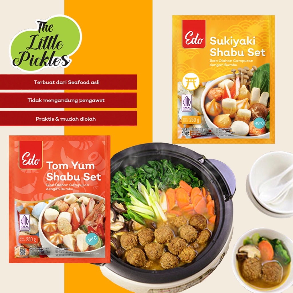 

Edo Shabu Set Tom Yum atau Sukiyaki set 250 Gr