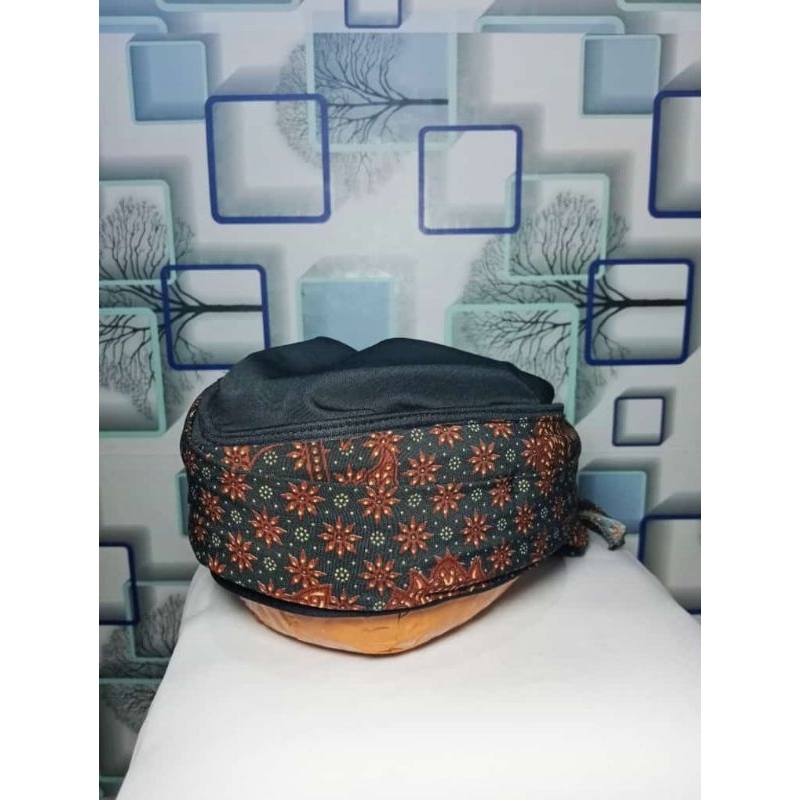 Peci batik udeng iket sorban blangkon lipat instan jawa/sunda permanen full tutup&karet terbaru