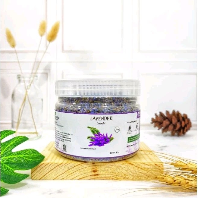 

Bunga Lavender Kering / Teh Lavender / Lavender Tea / Teh Insomnia Menenangkan 50gr