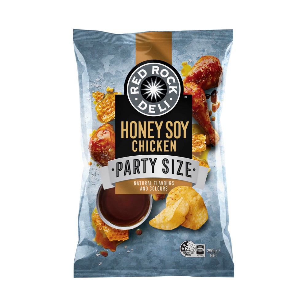 

Red Rock Deli Potato Chips Kemasan Besar Party Bag 290g Australia