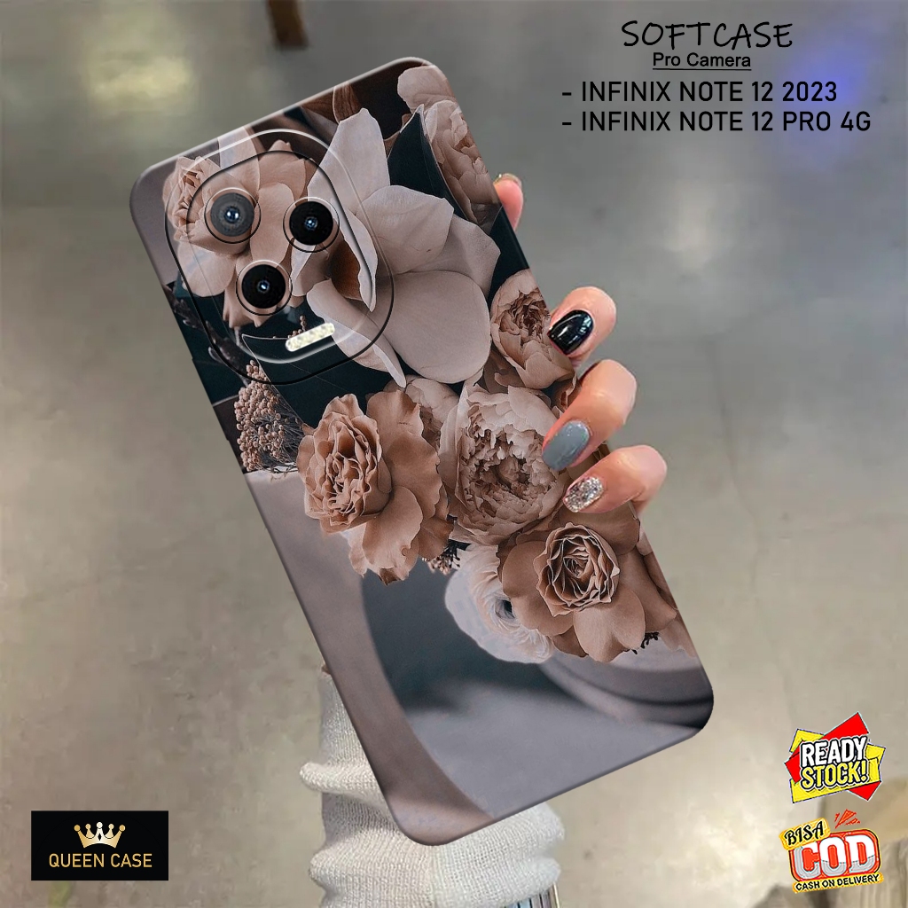 Case Hp INFINIX NOTE 12 2023 , INFINIX NOTE 12 PRO 4G Terbaru - Fashion Case BUNGA - Casing Hp INFIN