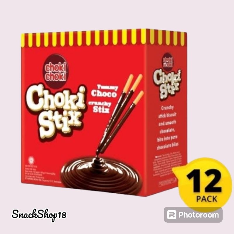 

Choki | Choki Stick Rasa Coklat | 1 Box isi 12 bungkus @ 24 Bungkus