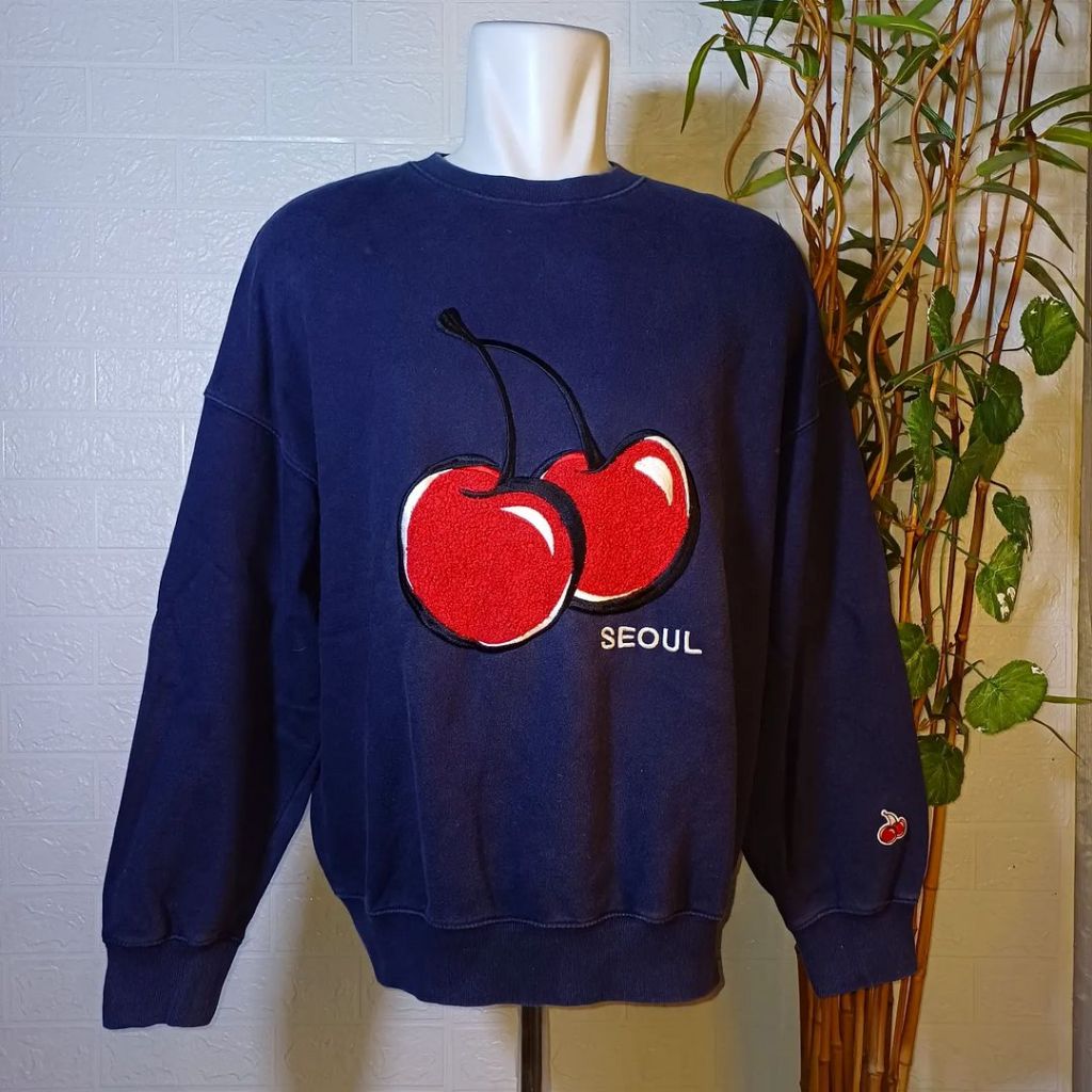 CREWNECK KIRSH BIG LOGO, DONGKER, SIZE L-XL (SECOND BRANDED) CN0024