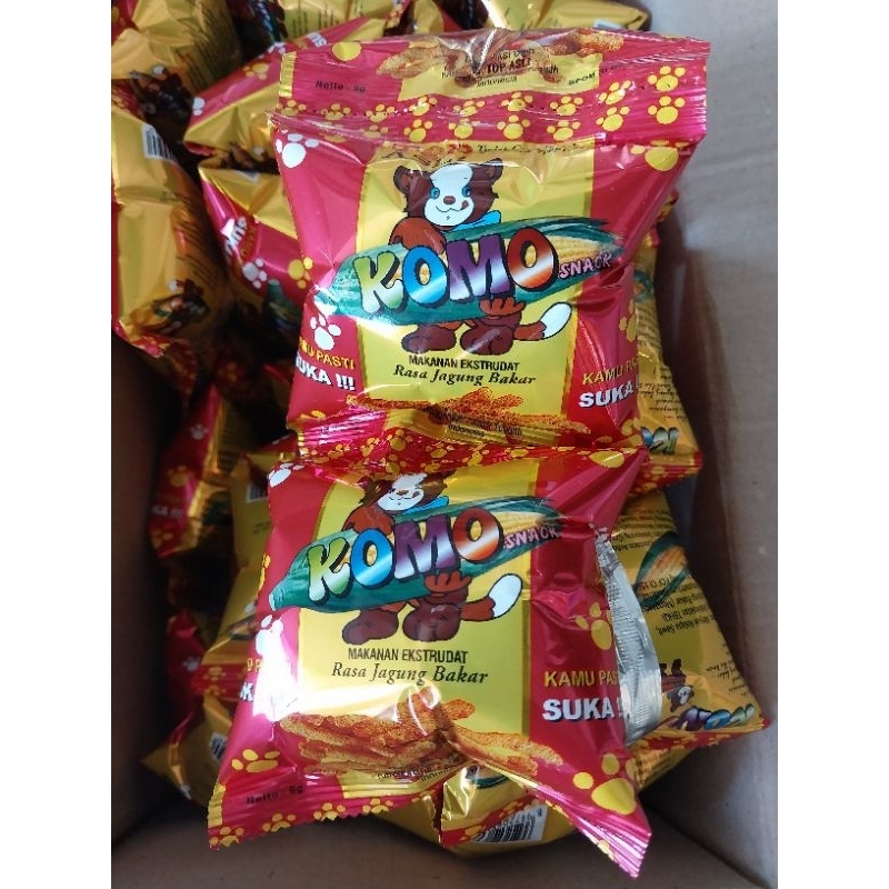 

Komo snack renteng kemasan 6gr (isi 10 pcs)