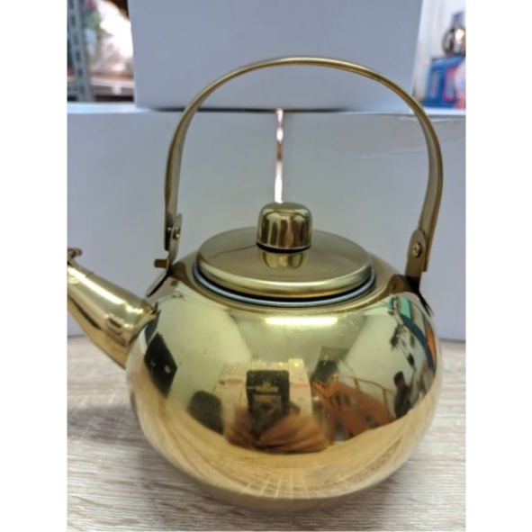 Teko Arab Emas Air Zam zam 1Liter Teko air zam zam Stainless oleh Oleh Haji Umroh