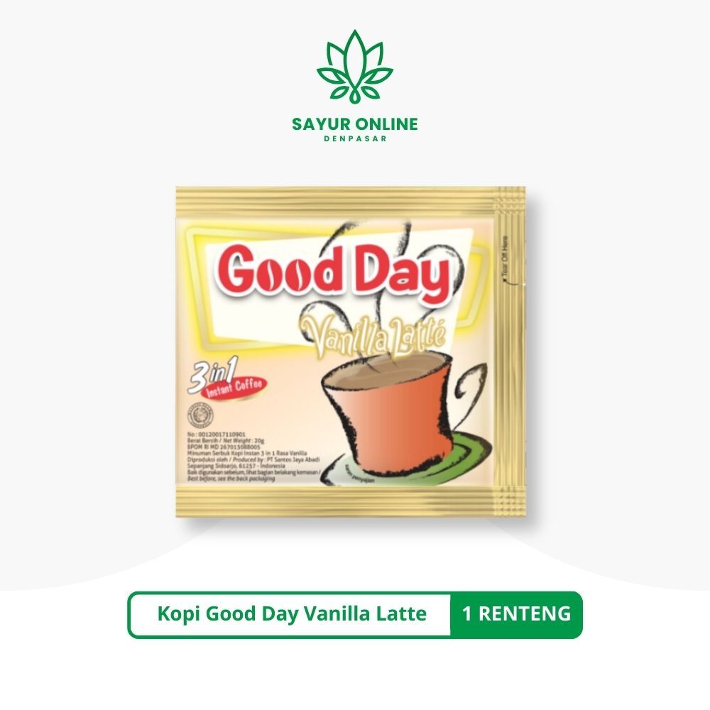 

Kopi Good Day Vanilla Latte 1 Renteng - Sayur Online Denpasar