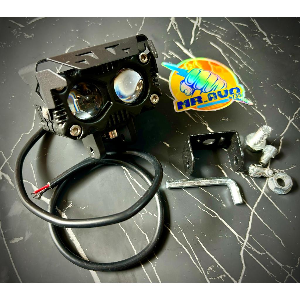 LAMPU TEMBAK SOROT LED 2 MODE WARNA