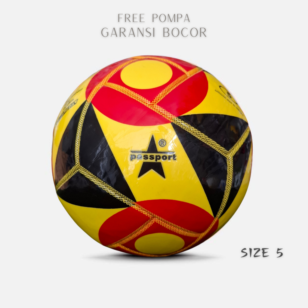 PASSPORT bola sepak bola original paspor pasport rotari size 5 untuk kompetisi bola kaki no 5 ori as