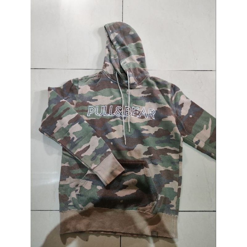 Hoodie Pull&Bear Pull and Bear P&B Army Original Size S
