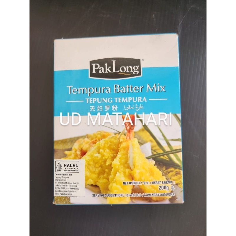 

Tempura Batter Mix Flour PakLong Tepung Tempura Premix Pak Long