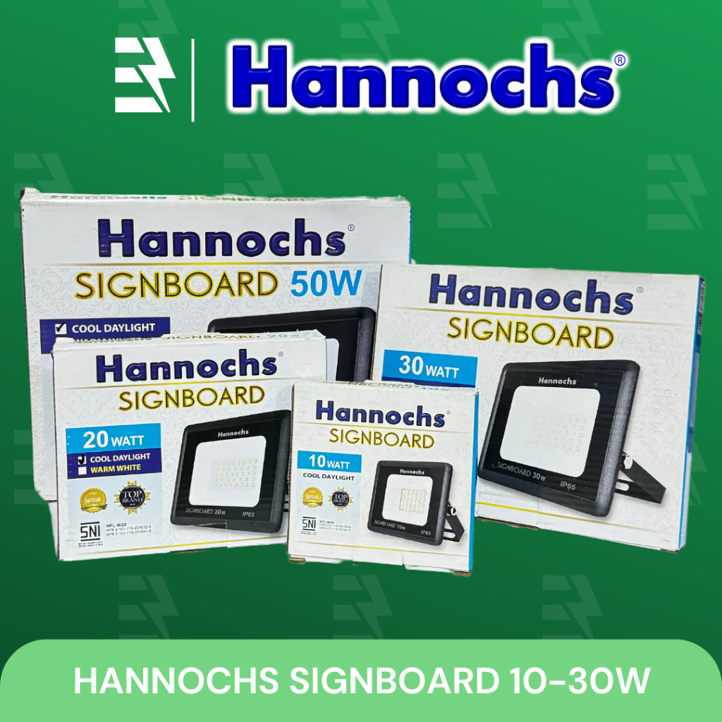 Lampu Sorot Hannochs Signboard 10w 20w 30w 50w Led Sorot Floodlight Sign Board