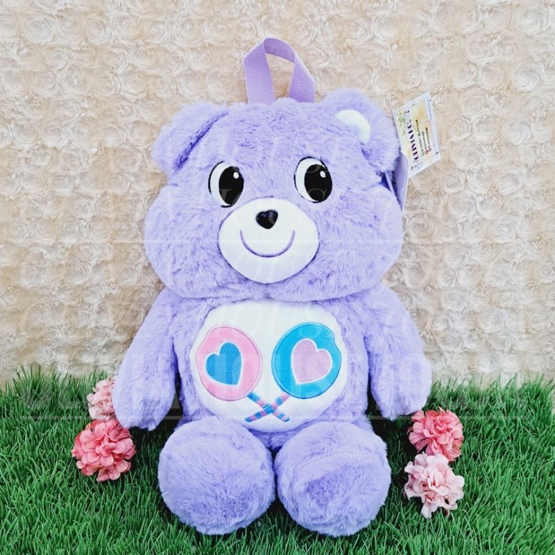 Tas Ransel Boneka Fullbody Care Bears Tas Punggung Fullbody Care Bears Ungu Tas Anak Dewasa Care Bea