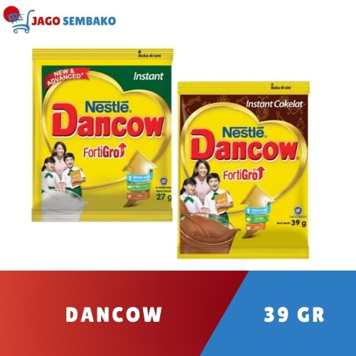 

Dancow sachet /susu Dancow 1 Renceng 10 sachet Coklat 39 gr dan putih 27 gr