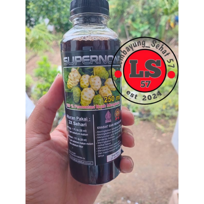 

juss noni Fermentasi sari pace/mengkudu/asli 100% kemasan botol 250ml