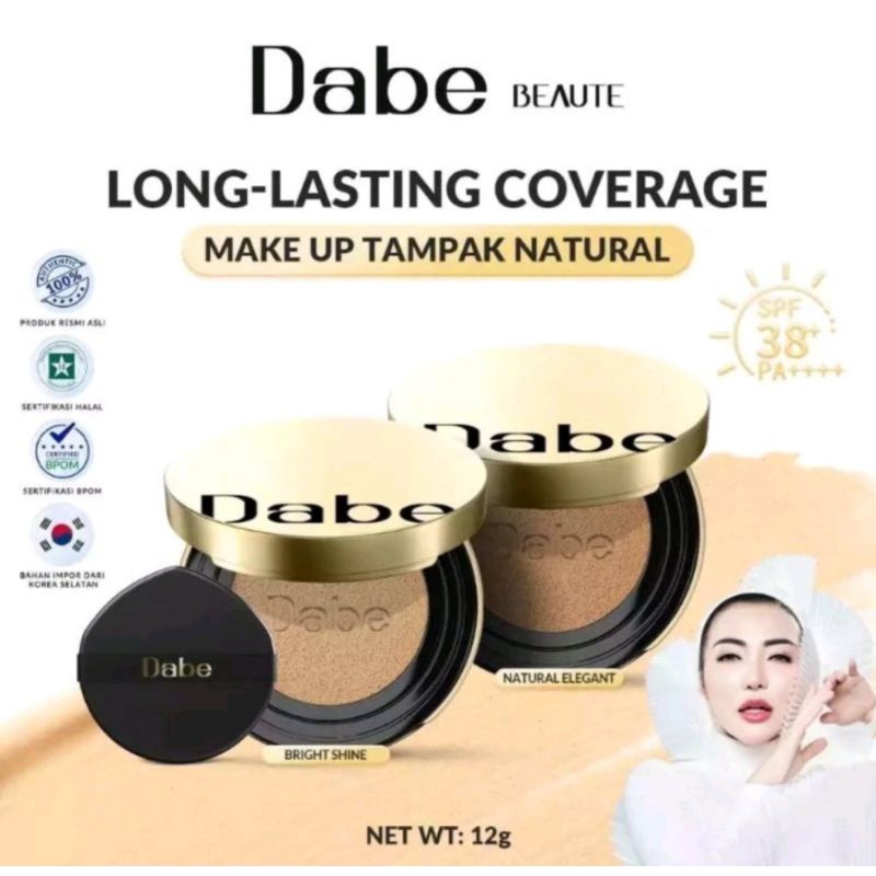 ORI 100 % Free Pouch Dabe CUSHION SUNSCREEN GLOW PHYTOCELL BOOSTER DABE BEAUTY