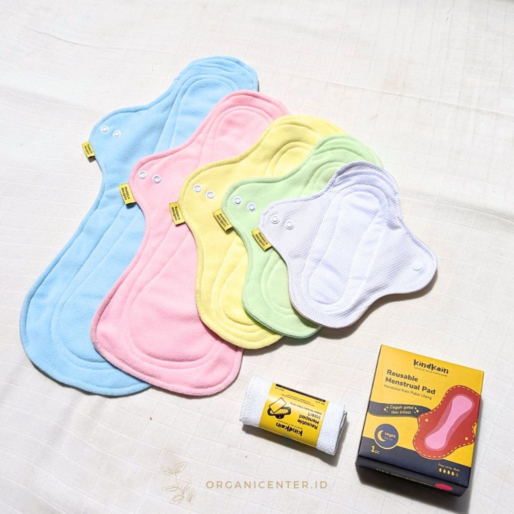 KindKain Pembalut Kain Wanita Cuci Pakai Ulang Menstrual Pad Menspad Premium Cloth Pads Reuseable Po