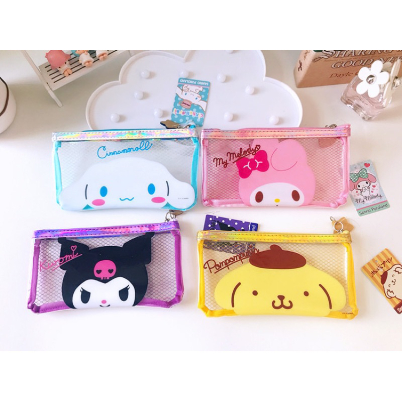 

Pouch Tempat pensil Sanrio Kuromi Melody Cinnamoroll Badtzmaru Pompompurin