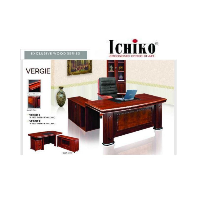 MEJA KANTOR DIREKTUR ICHIKO VIRGIE WOOD EXCLUSIVE MEJA KERJA MEJA KANTOR DIREKSI