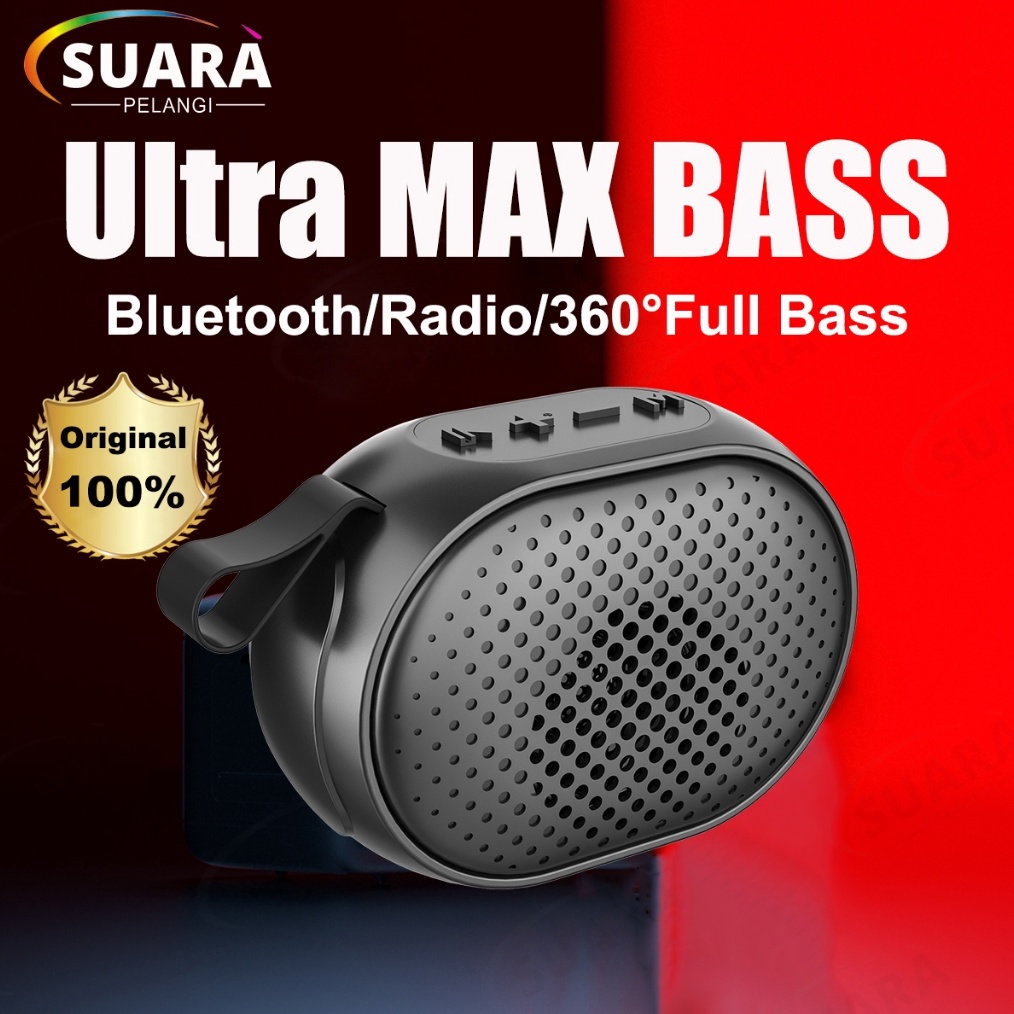 Stock Ultra MAX BASSMusic Box Full Bass Bluetooth Speaker Super Bass Robot Portabel Mini JBL Original Wireless HiFi Subwoofer Dengan Tali Pengikat Mobil Portabel Luar Ruangan Berkualitas Tinggi Stereo Kecil Dengan Volume Besar Radio FMTFGaransi 1