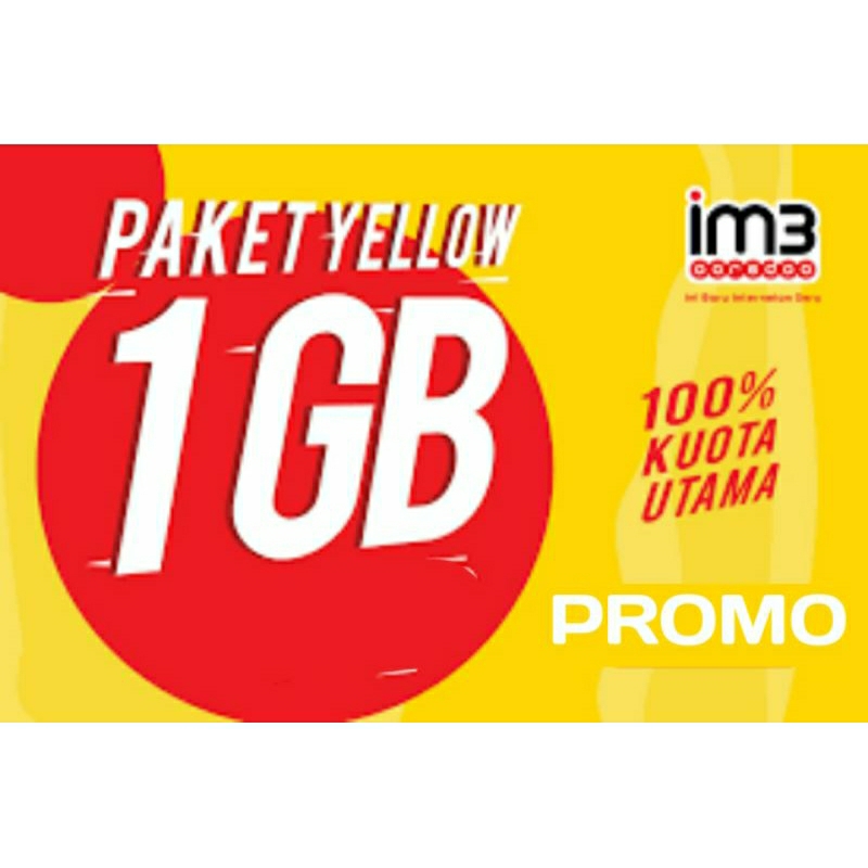 paket yellow indosat yellow 1GB 1HARI, WAJIB UNREG