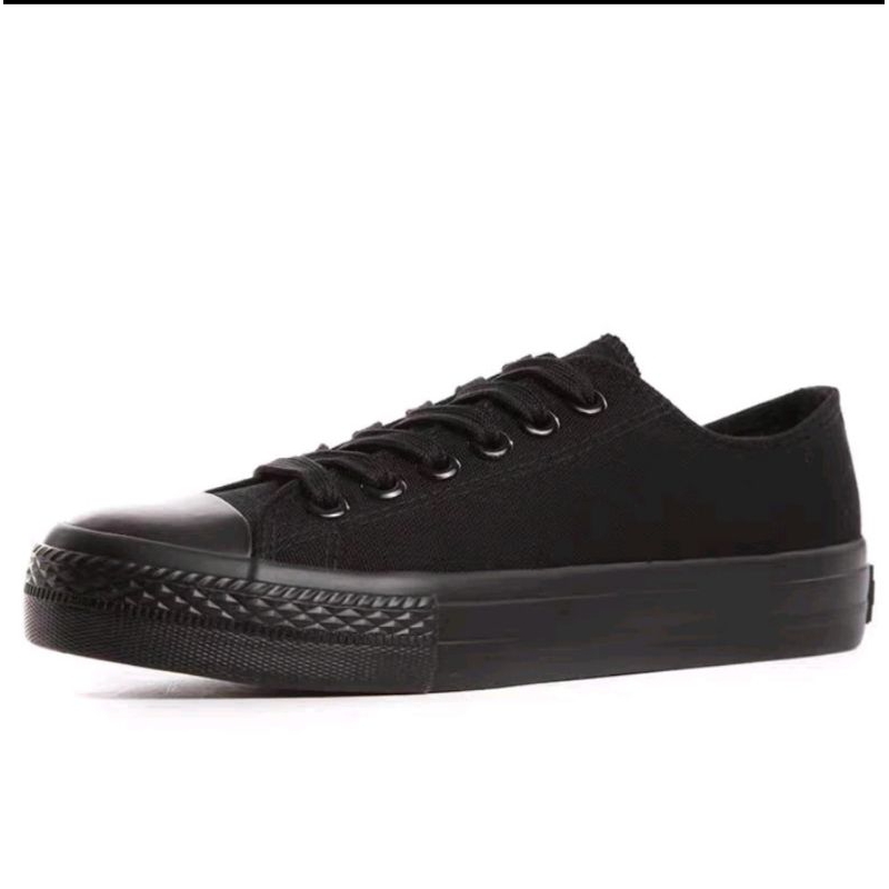 sepatu Convers hitam polos sepatu pria