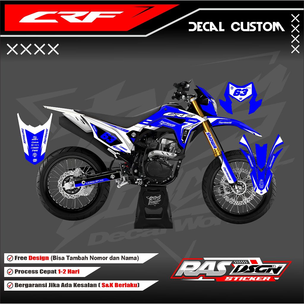 Stiker Decal CRF Hologram-Decal CRF 150L Full Body