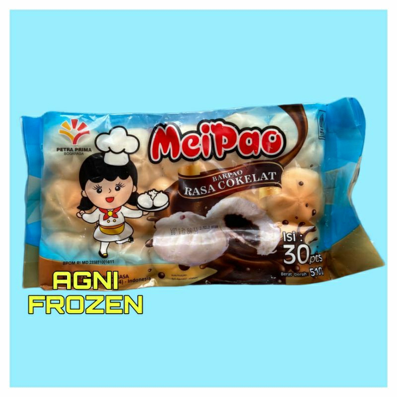 

Meipao Bakpao Mini Rasa Cokelat 510 Gram Isi 30 Pcs