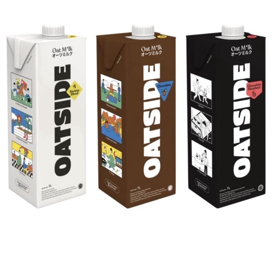 

MEGA SALE OATSIDE Susu Oat Gandum 1Liter PROMO HALAL