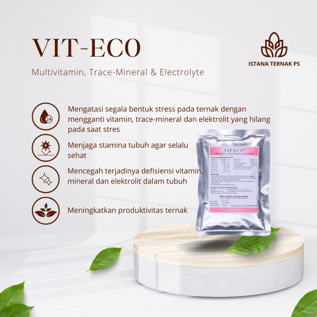 VIT ECO TMC Multivitamin Mineral & Elektrolit Anti stres Ayam